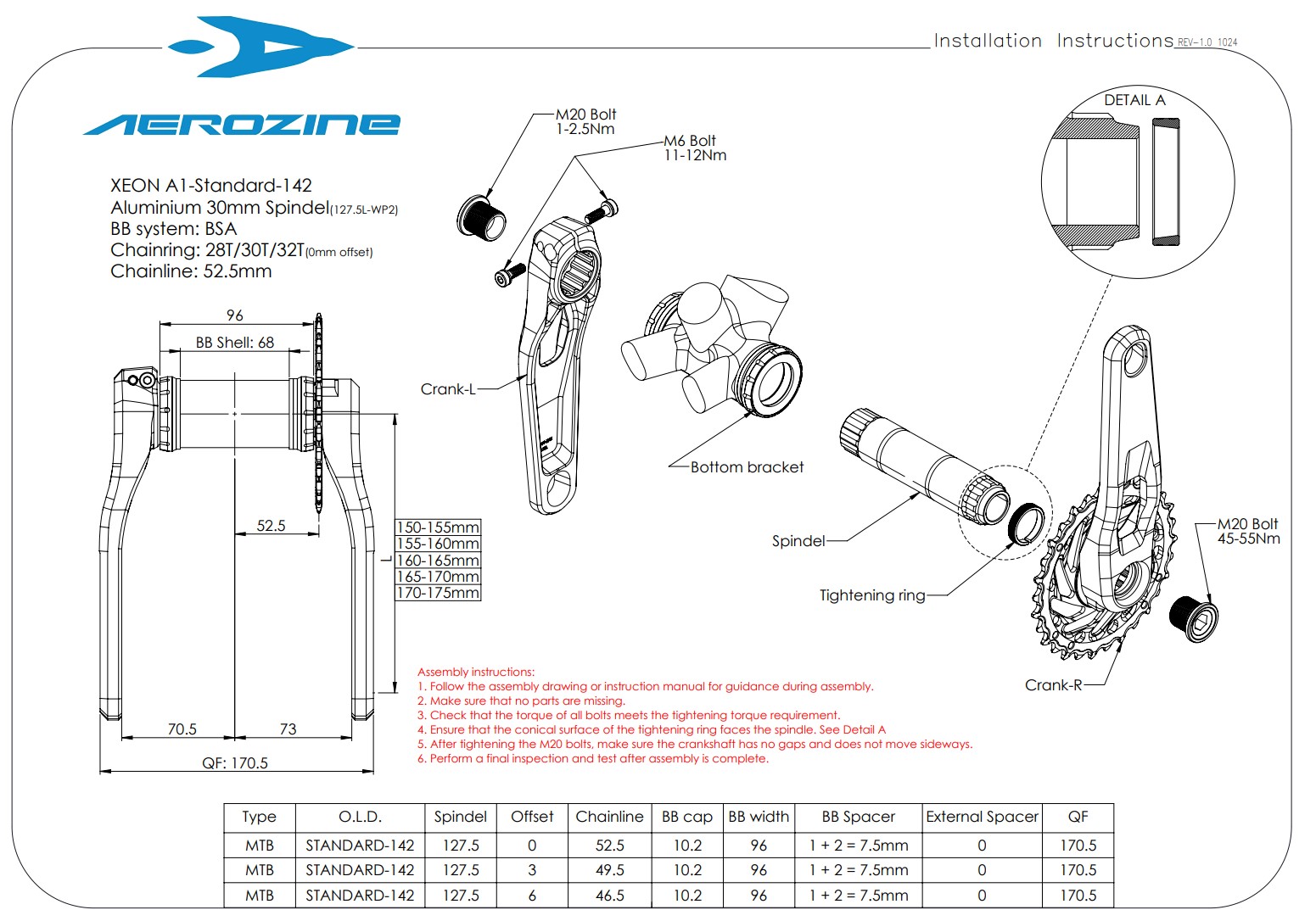 manual aerozine xnc