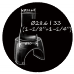 widelec 1-1/8” – 1-1/4”