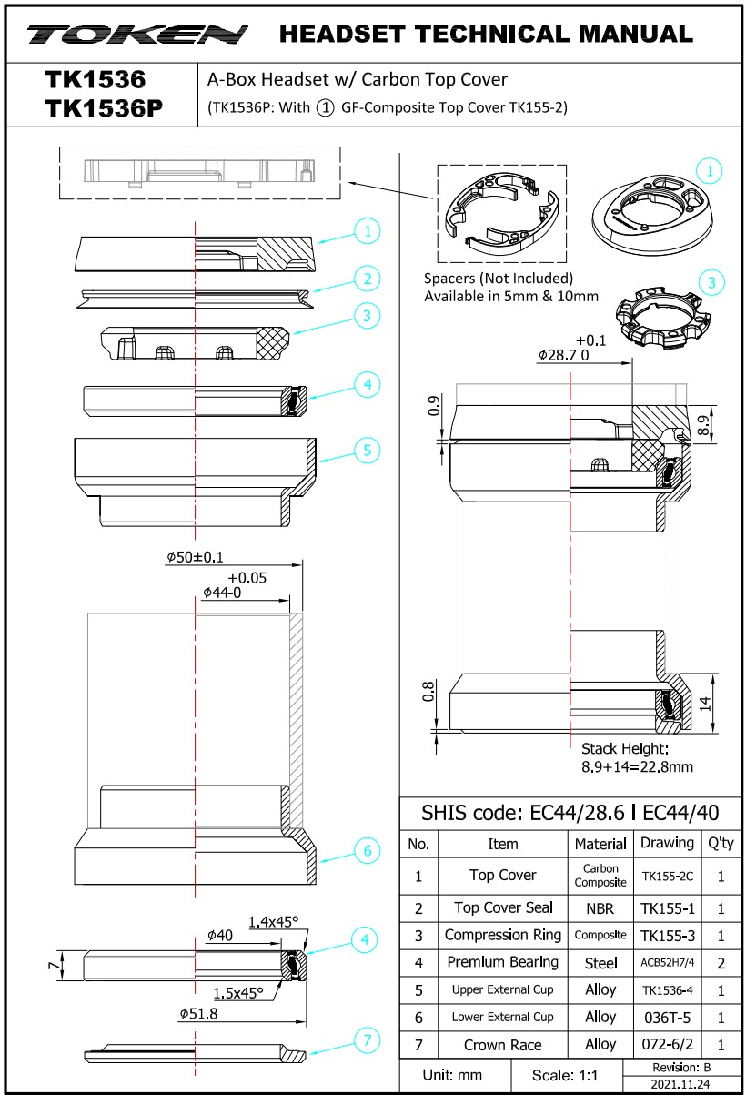 TK1536P manual