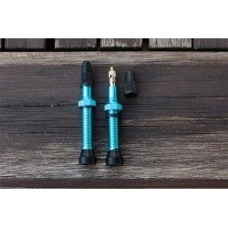 Wentyl UST  - 44mm / ALU - Niebieski (komplet 2 szt)